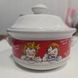 Vintage Campbell Soup Kids Ceramic Lidded Bowl Dish Gift Products LLC